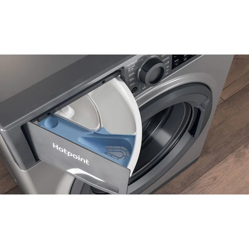 Hotpoint 9KG 1400 Spin Washing Machine - Graphite | NSWM 945C GG UK N - Image 2 Hotpoint 9KG 1400 Spin Washing Machine - Graphite | NSWM 945C GG UK N - Image 2