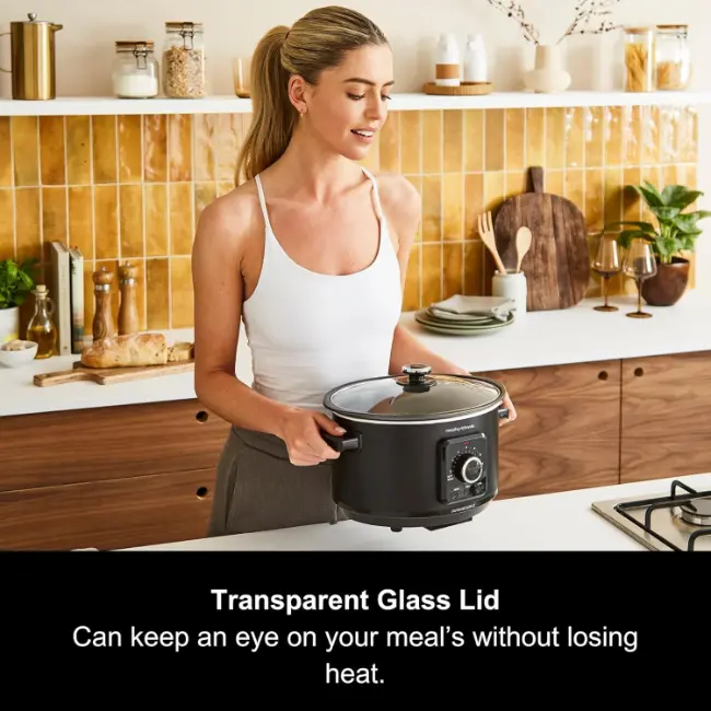 Morphy Richards Easy Time 3.5l Slow Cooker | Black | 460021 - Image 4