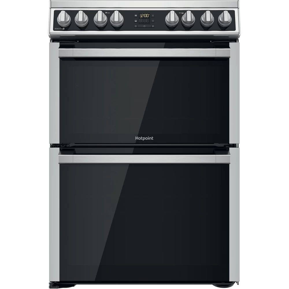 Hotpoint 60cm Electric Freestanding Double Cooker - Inox | HDM67V8D2CX Hotpoint 60cm Electric Freestanding Double Cooker - Inox | HDM67V8D2CX
