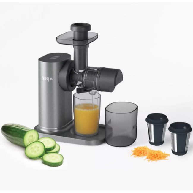 Ninja 3-in-1 Cold Press Juicer, Slicer & Shredder with Anti-Clog Filter | JC152UK