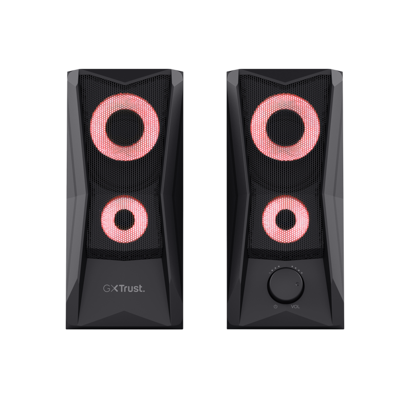Trust GXT 606 Javv Compact Speaker Set | 2.0 RGB Illuminated - Black | T25108 - Image 3