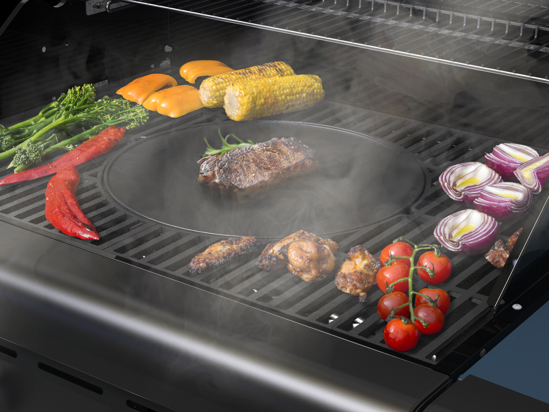 Sahara Reversible Round BBQ Griddle Plate Insert | REVGRIDIR - Image 3