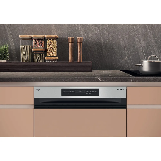 Hotpoint MaxiSpace Semi-Integrated Dishwasher - Neutral | H5PC15M6UK - Image 3