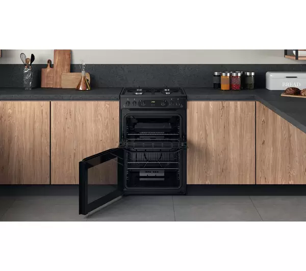 Hotpoint LPG Gas Cooker 60cm - Black | HDM67GOCMBLPG - Image 7 Hotpoint LPG Gas Cooker 60cm - Black | HDM67GOCMBLPG - Image 7