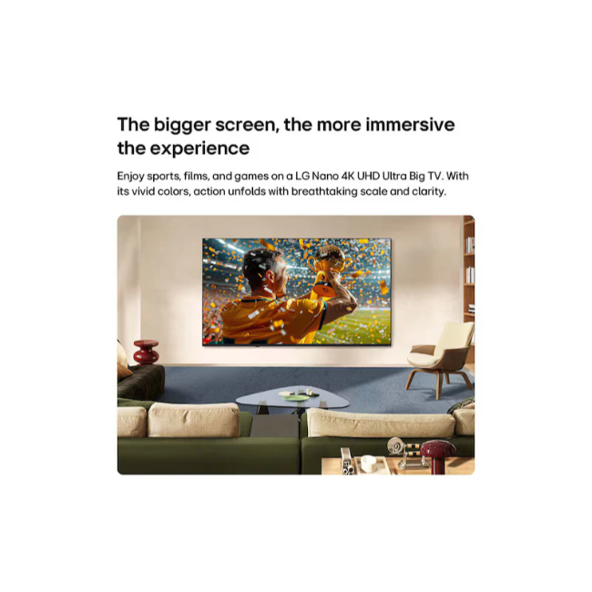 LG 75" Nano 4k UHD Smart TV - Black | 75NU850B6LA.AEI - Image 6