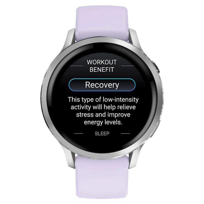 Garmin Venu 4 Smart Watch (41mm)  - Silver with Periwinkle Silicone Band | 010-03013-01 - Image 5