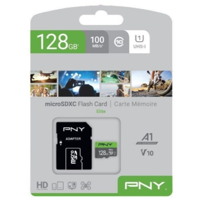 PNY 128GB Micro SD Card | SDU128V11100ELGE