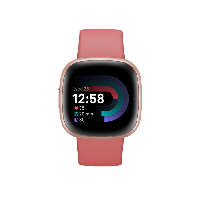 Fitbit Versa 4 Smartwatch - Pink Sand / Copper Rose Aluminium | FB523RGRW - Image 5