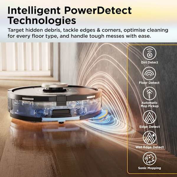 Shark ThermaCharged PowerDetect Robot Vacuum | Wet & Dry | Black | RV2900XEUK - Image 10