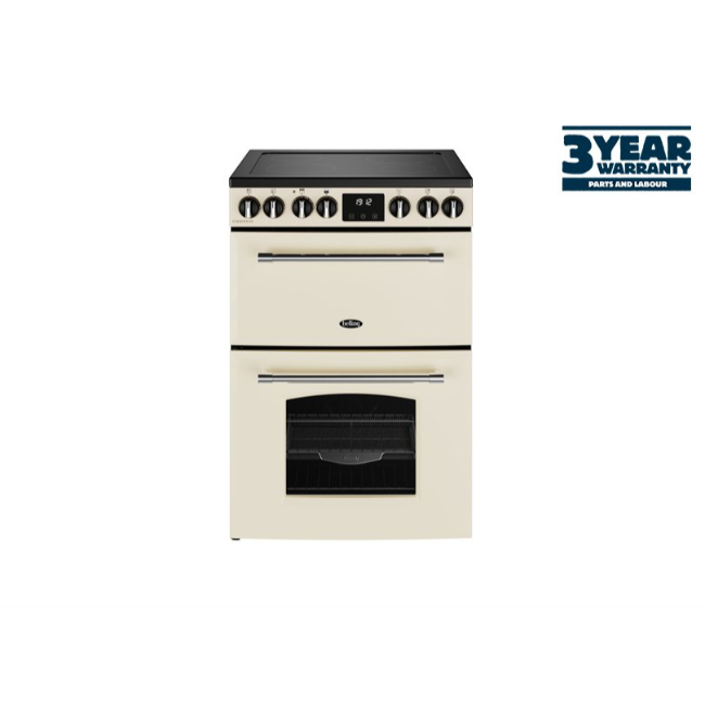 Belling 60cm Farmhouse 60E Mini Range Cooker - Cream | FH60ECRM
