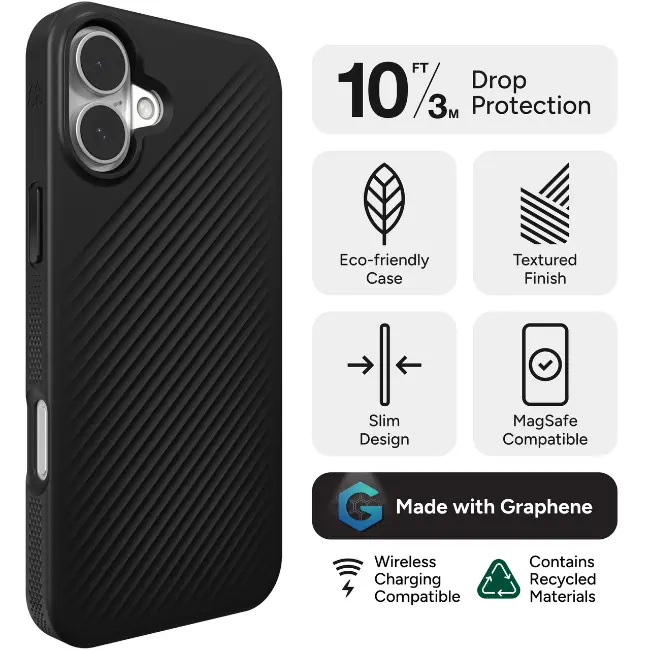 Zagg Apple iPhone 16 Case | MagSafe | Black | 702315006 - Image 2