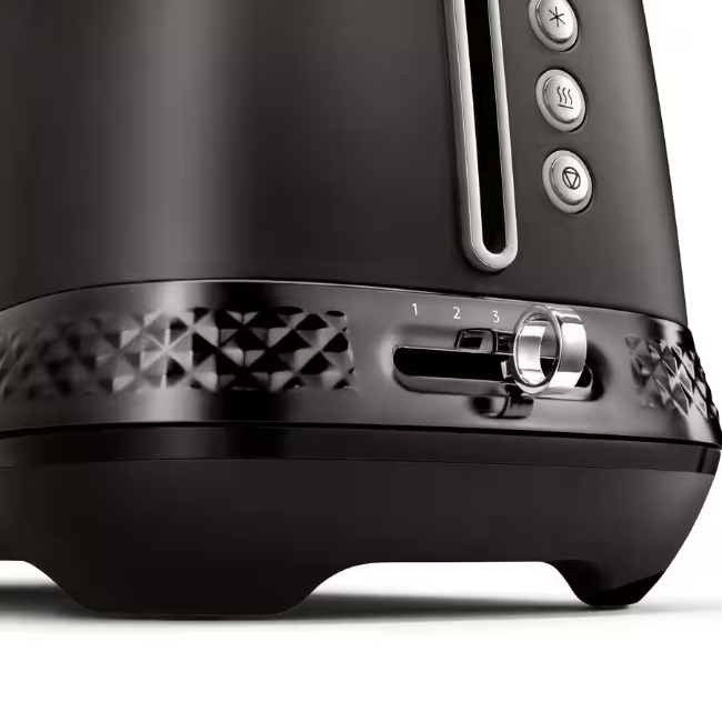 DeLonghi Diadema 2 Slice Toaster | Long Slots | Onyx Black | CTV3003.BK - Image 3