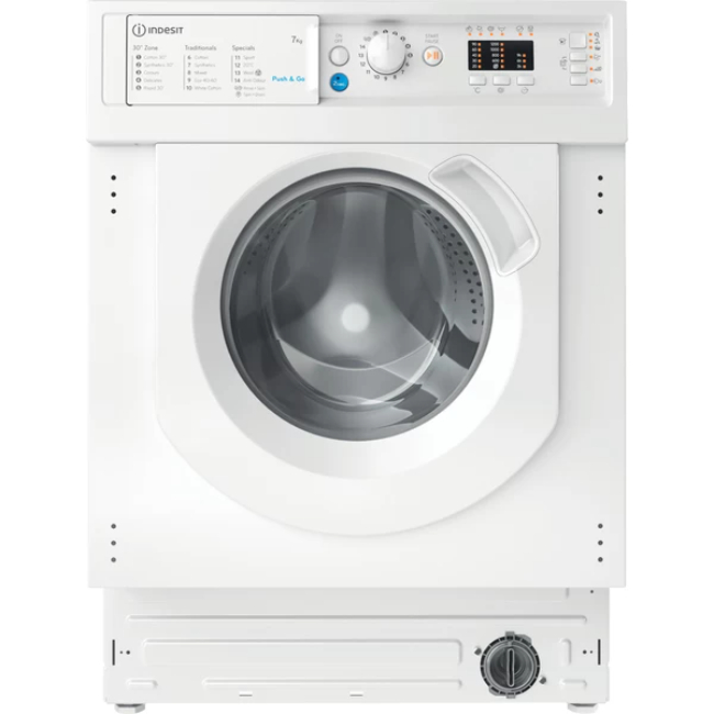 Indesit Built-in 7kg 1200 Spin Washing Machine | BI WMIL 71252 UK N Indesit Built-in 7kg 1200 Spin Washing Machine | BI WMIL 71252 UK N