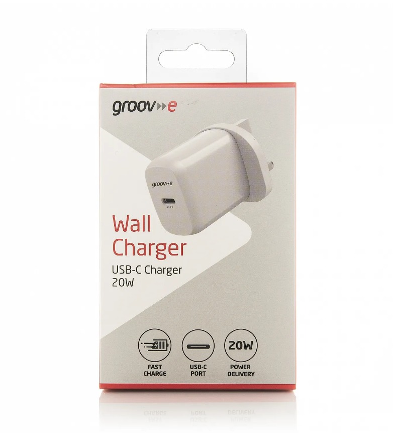 Groove 20W USB-C Wall Charger - White | GVMA107WE - Image 3