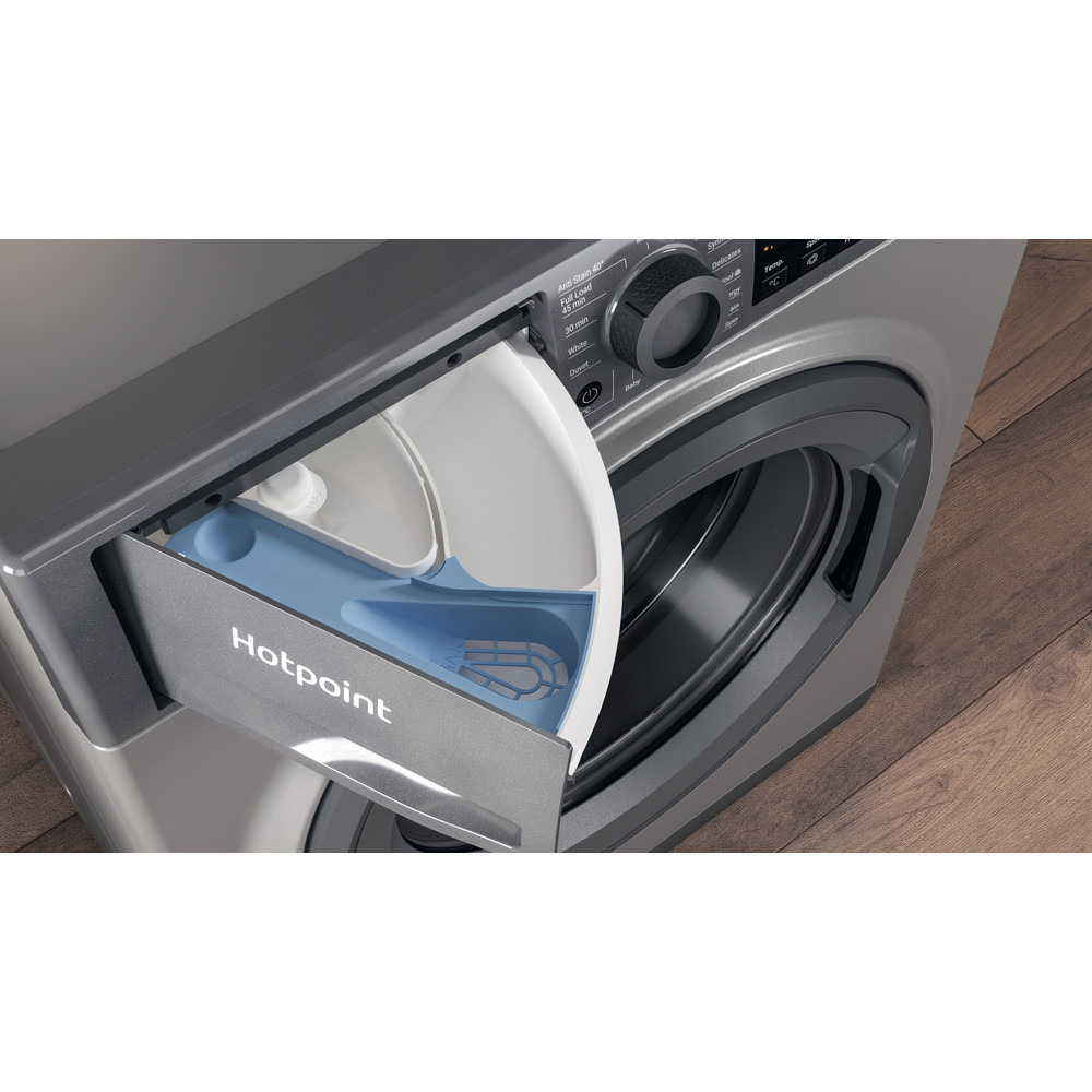 Hotpoint Anti-stain Washing Machine 9kg - Graphite | HNR9W64GGIRE - Image 8 Hotpoint Anti-stain Washing Machine 9kg - Graphite | HNR9W64GGIRE - Image 8