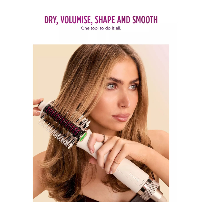Shark SmoothStyle Hot Brush & Smoothing Comb with Storage Bag | HT212UK - Image 4 Shark SmoothStyle Hot Brush & Smoothing Comb with Storage Bag | HT212UK - Image 4