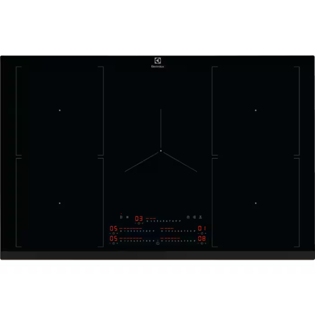 Electrolux Induction Hob 80cm 5 Zone - Black | EIV84550