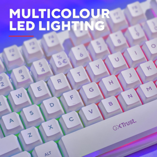 Trust GXY833 Thado V2 Keyboard | White | T25898 - Image 3
