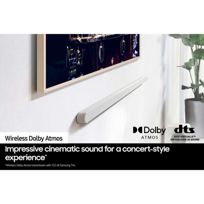 Samsung S801D Ultra Slim 3.1.2ch Lifestyle Soundbar with Subwoofer - White | HW-S801D-XU - Image 10