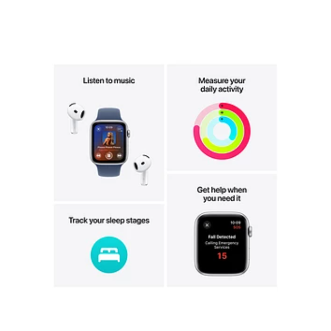 Apple Watch SE GPS 44mm Med/Lrg - Starlight | MXEU3QA-A - Image 5