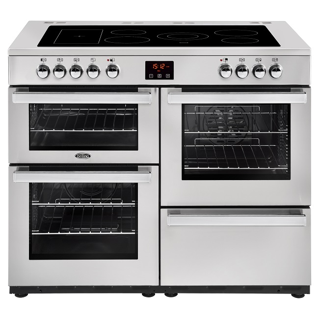 Belling Cookcentre 100cm All Electric Range Cooker 100E - Stainless Steel Belling Cookcentre 100cm All Electric Range Cooker 100E - Stainless Steel
