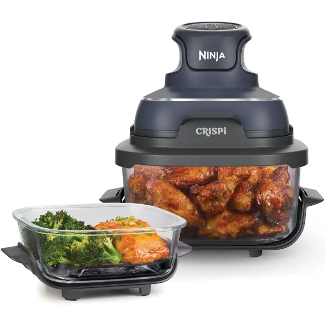 Ninja CRISPi 4-in-1 Portable Glass Air Fryer | Grey | FN101UKGY - Image 2