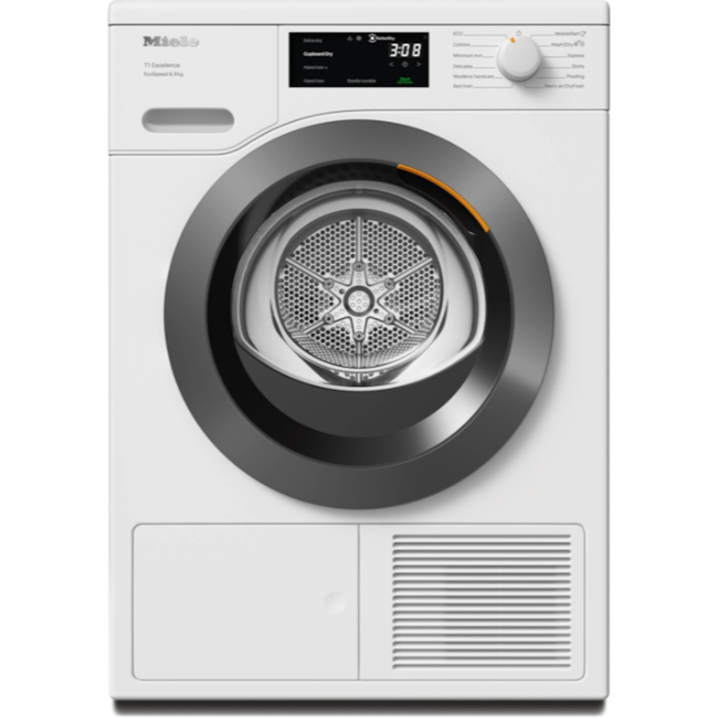 Miele EcoSpeed 8kg Heat Pump Dryer - White | TEC645WP