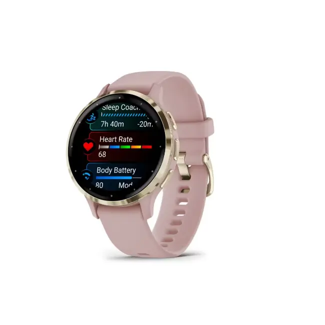 Garmin Venu 3S Smartwatch | Soft Gold Rose Case | 010-02785-03 - Image 6