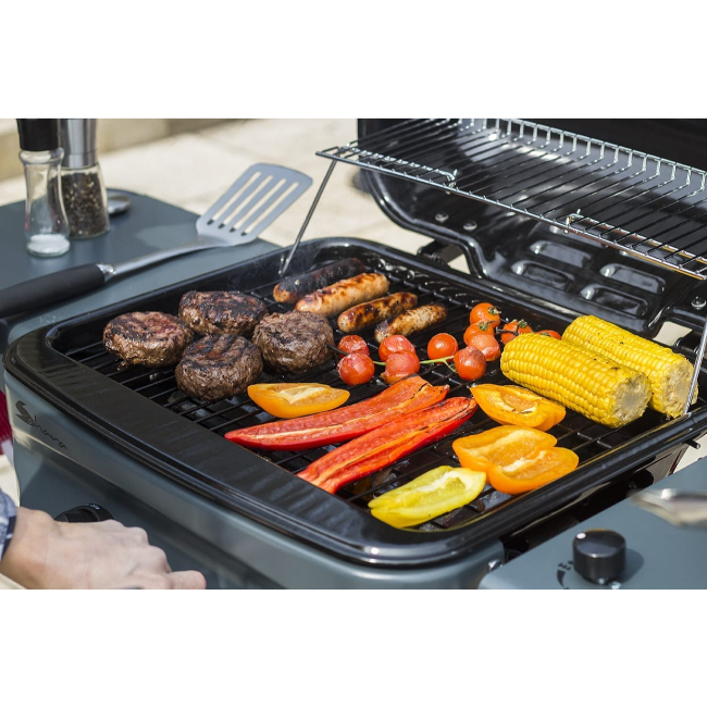 Sahara Rapid Assembly 2 Burner Gas BBQ Plus Side Burner | RASSPLIR-BK - Image 7
