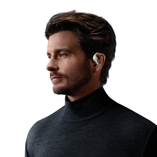 Shokz Open Fit Pro Headphones - White | 38-T010-STWT - Image 5