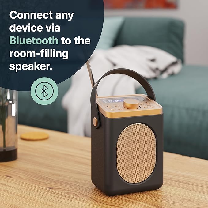 Majority Little Shelford Portable Radio | DAB+ Bluetooth - Black  | LSHDABBLKUK - Image 2
