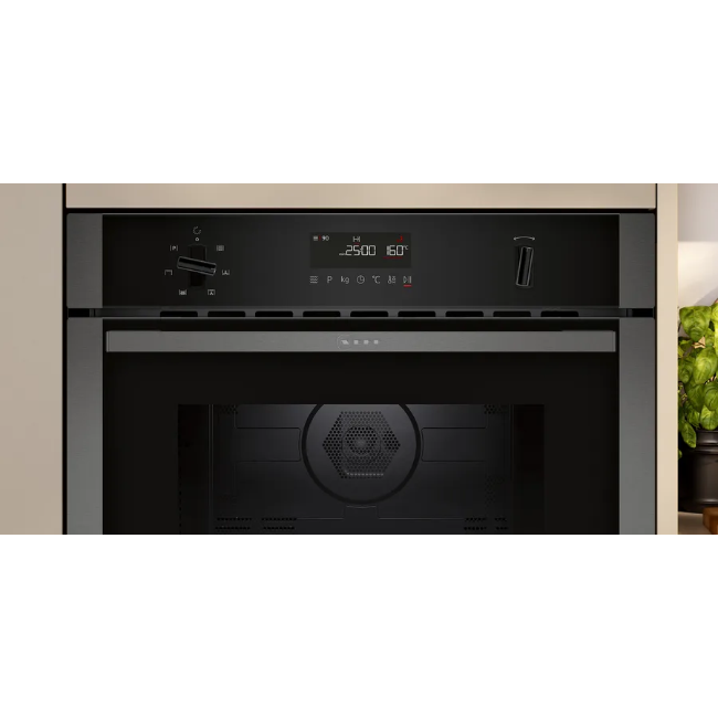 Neff N 50 Built-in Microwave Oven with Hot Air - Graphite-Grey | C1AMG84G1B - Image 2