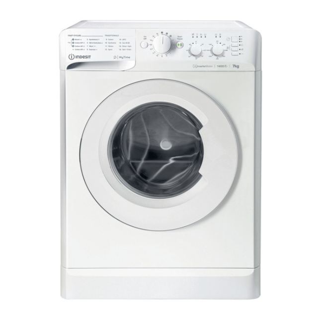 Indesit My Time Washing Machine - White | MTWC71485WUK - Image 1 Indesit My Time Washing Machine - White | MTWC71485WUK - Image 1