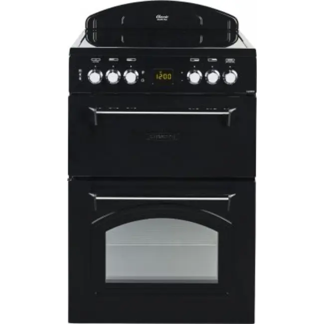Leisure 60cm Electric Range Cooker with Double Oven | Black | CLA60CEK