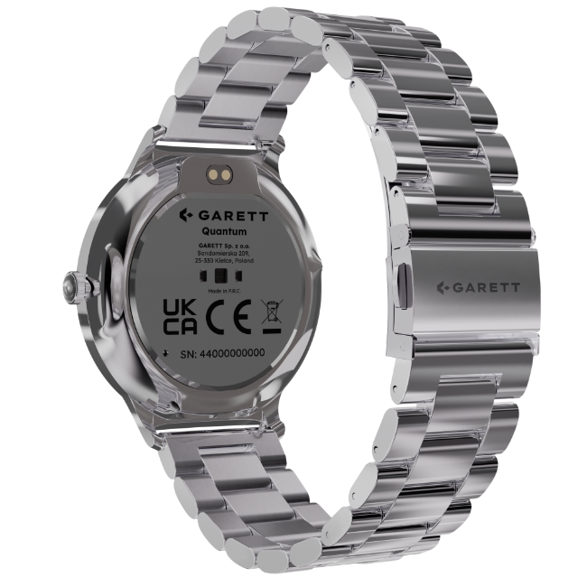 Garett Quantum Smartwatch - Silver Steel | QUANTUM-SILVR - Image 5