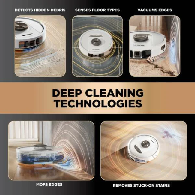 Shark PowerDetect NeverTouch Pro 2in1 Robot Vac & Mop  - White | RV2800ZEUKWH - Image 7