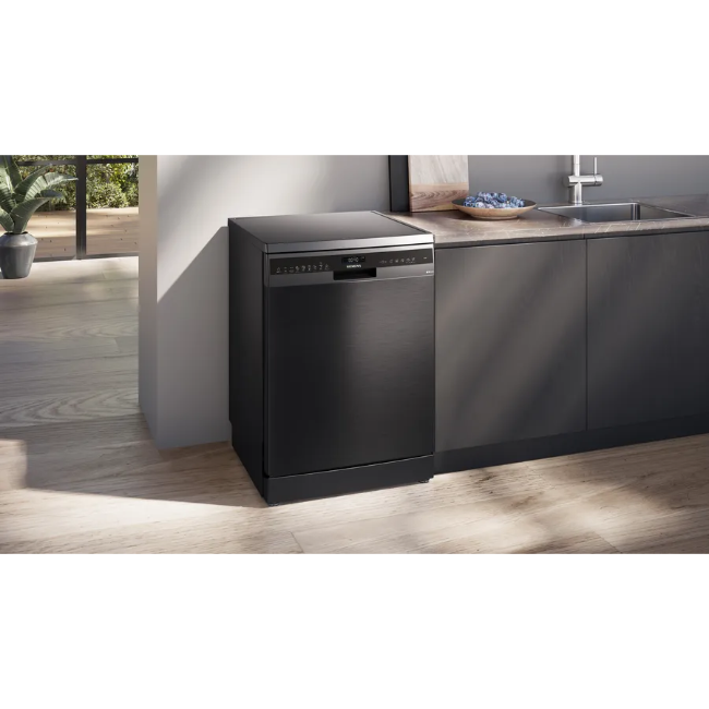 Siemens IQ500 Free-Standing Dishwasher - Black Steel | SN25EC13CE - Image 4 Siemens IQ500 Free-Standing Dishwasher - Black Steel | SN25EC13CE - Image 4