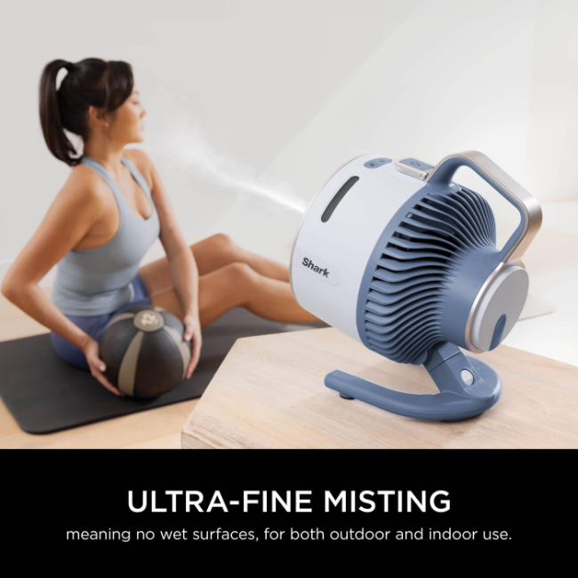 Shark FlexBreeze HydroGo Misting Fan | Glacier Blue | FA050UKBL - Image 3