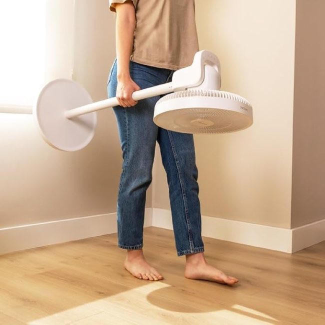 Cecotec EnergySilence 2600 Sunflower Portable 3-in-1 Battery Fan - White | 0824433 - Image 4