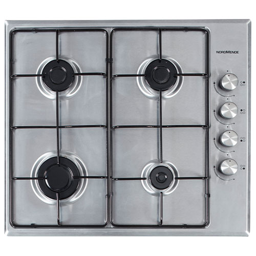 Nordmende 60cm 4 Burner Gas Hob - Stainless Steel | HGE603IX Nordmende 60cm 4 Burner Gas Hob - Stainless Steel | HGE603IX