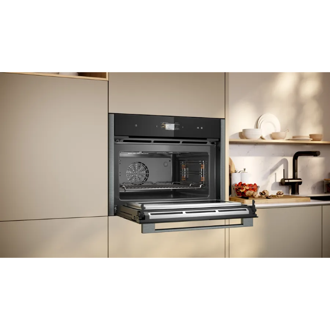 Neff N90 Built-in Compact Oven with Microwave Function - Black/Graphite | C24MS31G0B - Image 5