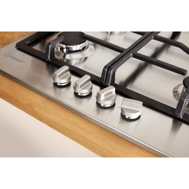 Indesit 4 Burner Gas Hob | THP 641 W/IX/I - Image 5