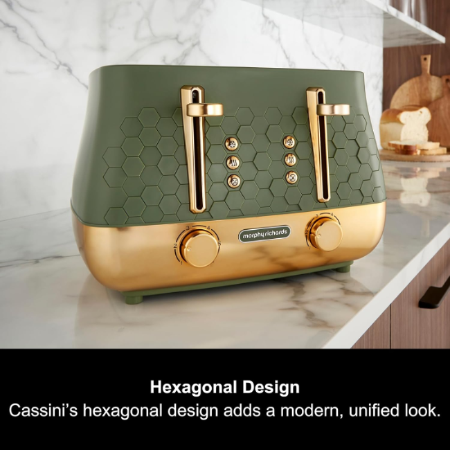 Morphy Richards Cassini 4 Slice Toaster | Olivine | 243022 - Image 2