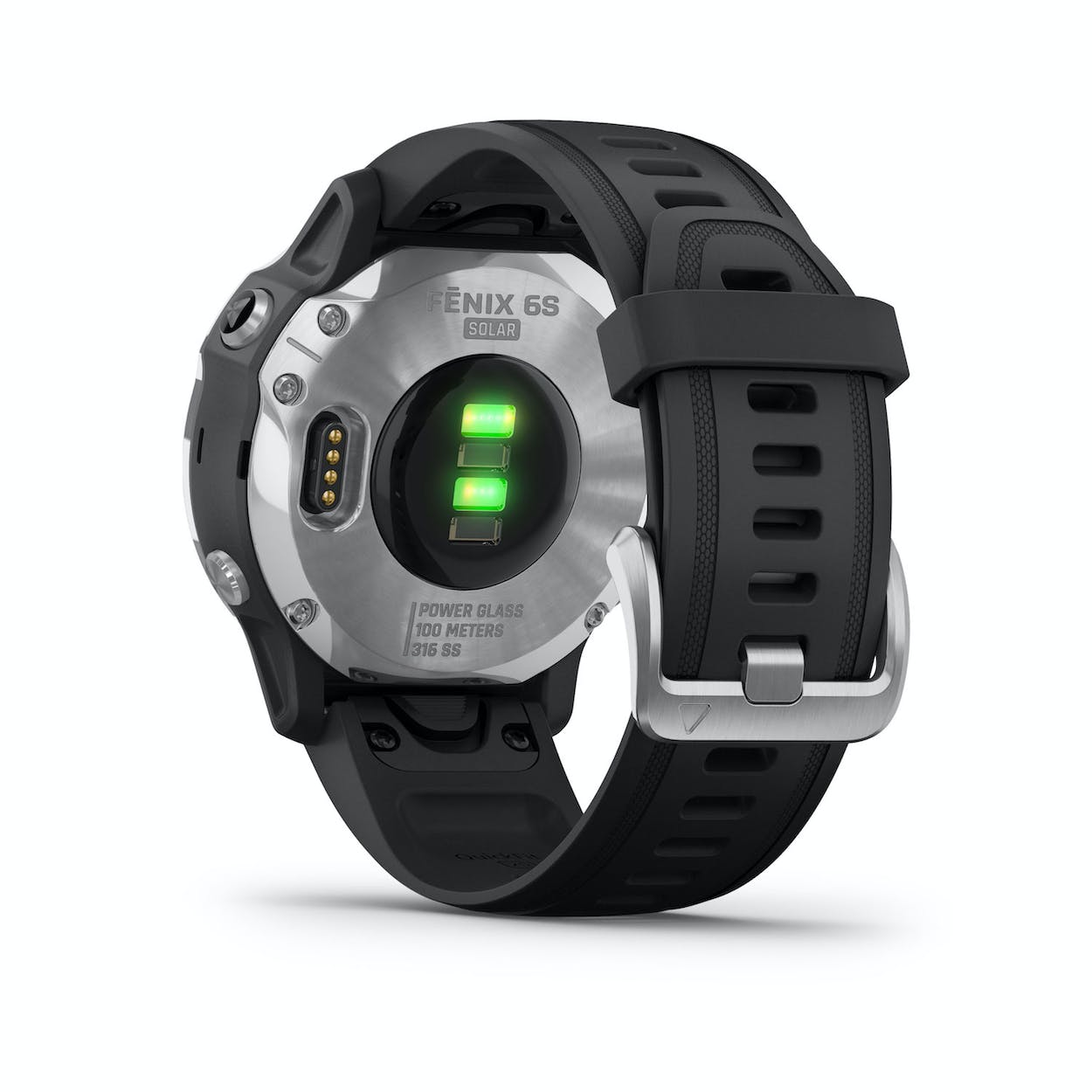 Garmin Fenix 6S Solar Smartwatch - Silver with Black Band | 010-02409-00 - Image 4
