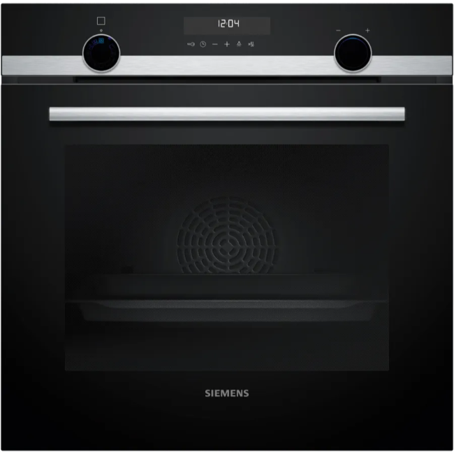 Siemens IQ500 Built-in Single Oven - Black/Steel | HB578GBS7B