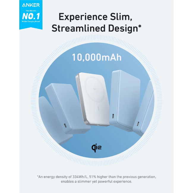 Anker 10k Slim Magnetic Power Bank | A1664H21 - Image 2
