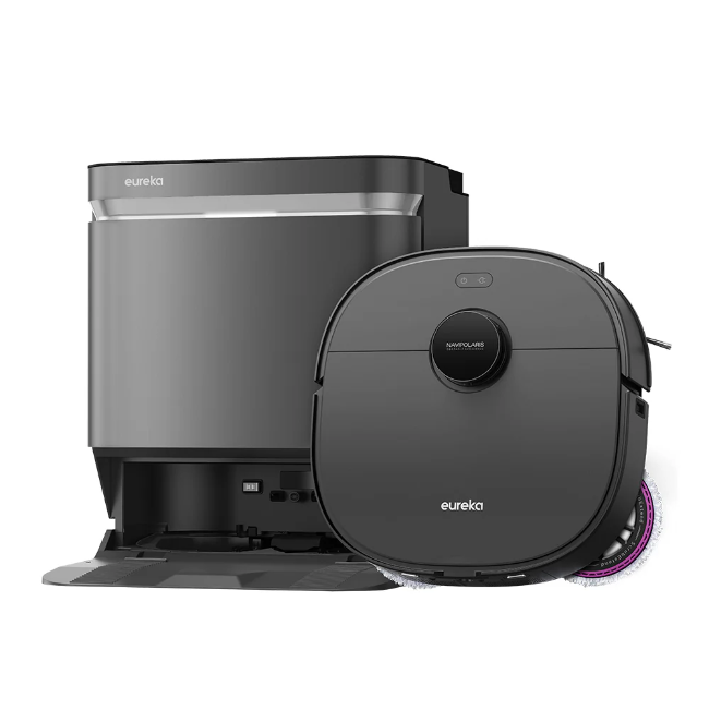 Eureka J15 Robot Vac + Aio Docking Station - Black & Grey | SNERJ15ULTRAL Eureka J15 Robot Vac + Aio Docking Station - Black & Grey | SNERJ15ULTRAL