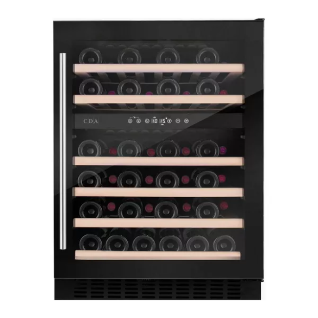 CDA 60cm Freestanding / Under Counter Wine Cooler - Black | CFWC604BL - Image 2