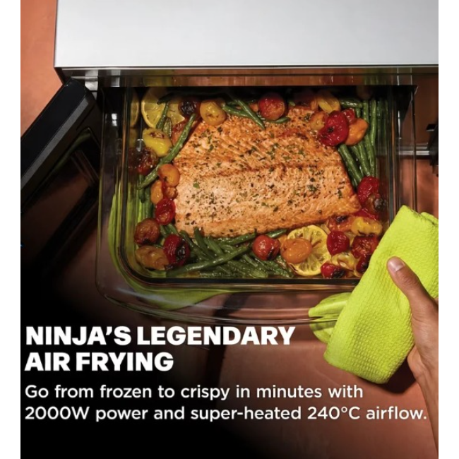 Ninja CRISPi Microwave, Air Fryer & Oven Silver | MW101UK - Image 2