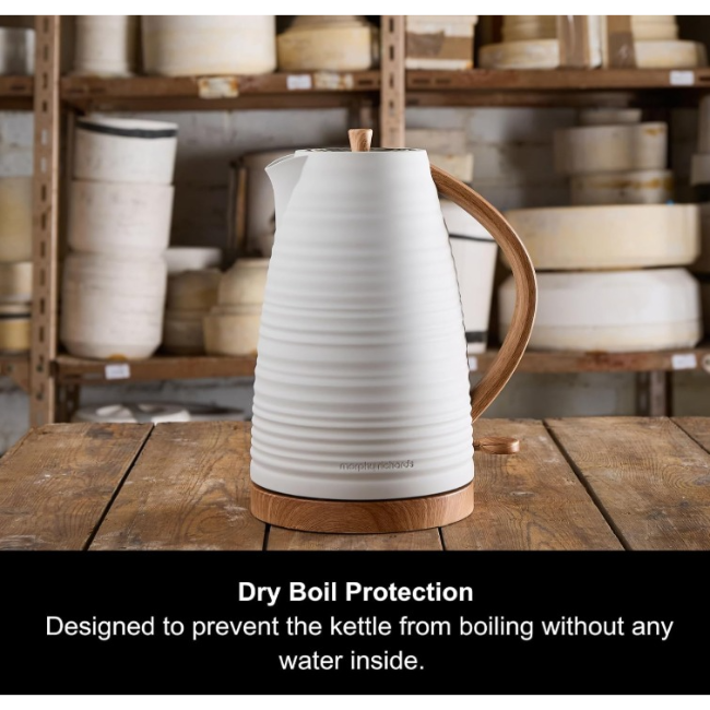 Morphy Richards Clay 1.7L Jug Kettle | White | 103102 - Image 3